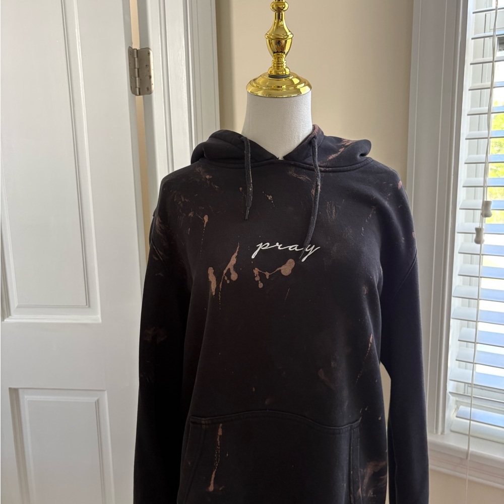 Black Pray Hoodie with Unique Design